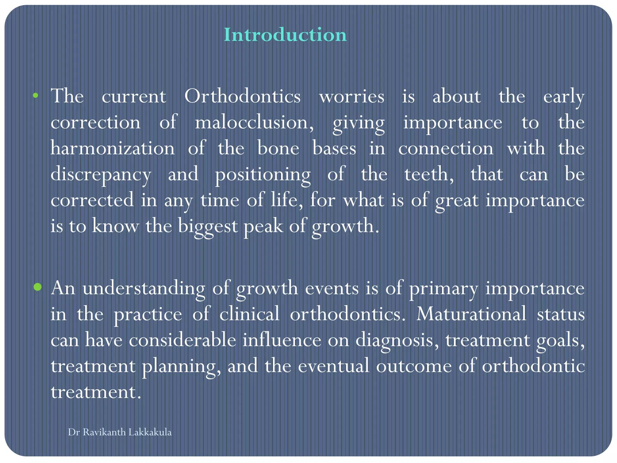 Growth spurts - orthodontics | PDF