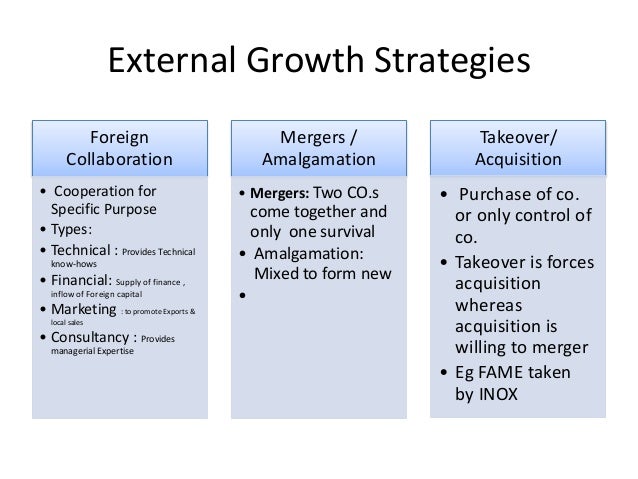 Growth strategy diversification