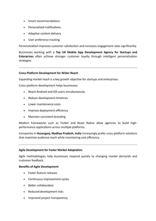Growth Strategies Powered by the Top UK Mobile App Development Agency ...
