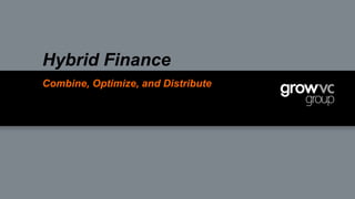 Grow VC Group: Digital Hybrid Finance