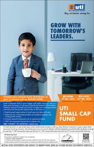 Grow with Tomorrow's Leaders with UTI Small Cap Fund