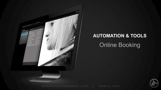 millenniumspasalon.com | meevo.com
ECONOMICS OF RETENTION
FOV increases from 4.5 to 6
=
$153,000 increase
 