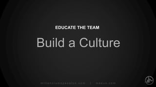 millenniumspasalon.com | meevo.com
Goals
TEAM MOTIVATION
Reward team goals with parties, gift cards, free services
at your business, paid time off, additional education,
employee of the month awards, etc.
 