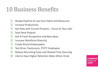 10 Business Benefits
 