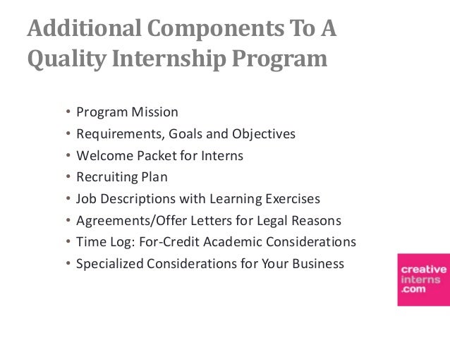 grow your business create a quality internship program webinar inproc unpaid internship offer letter