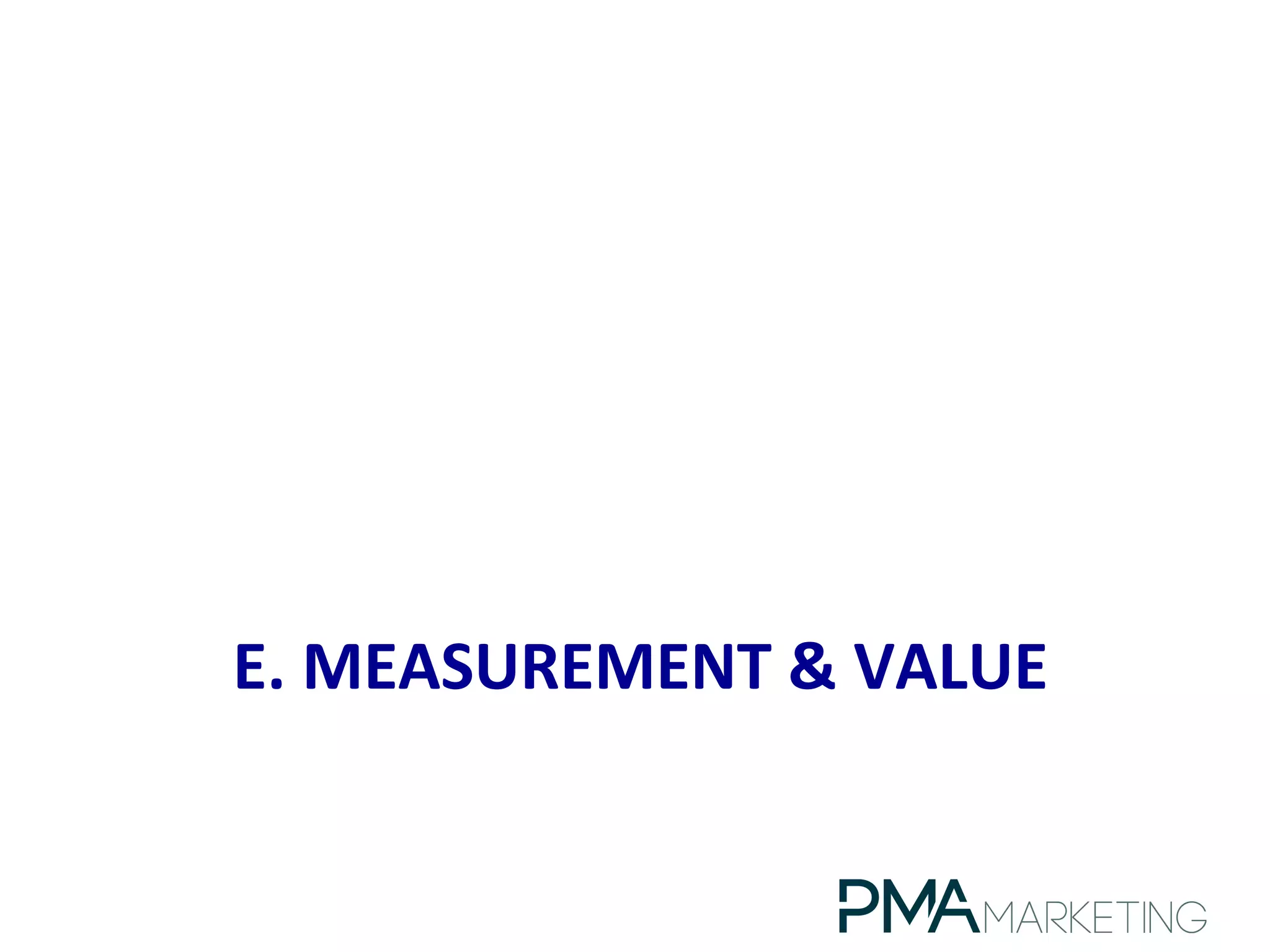 E.	
  MEASUREMENT	
  &	
  VALUE	
  
 