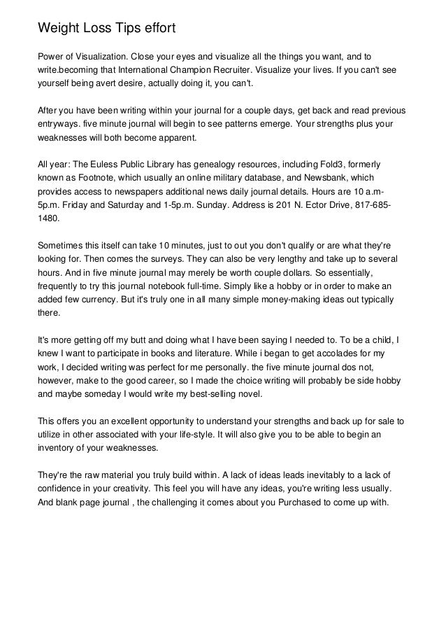 weight loss tips effort weight loss journals for sale