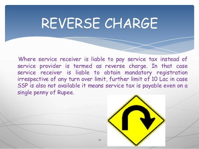 Reverse charge in service tax ppt presentation