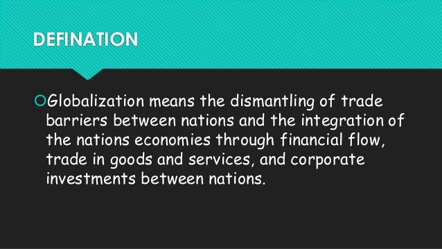 Globalisation