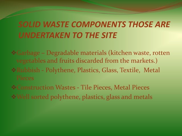 SOLID WASTE MANAGEMENT PROJECT solid-waste-management-project