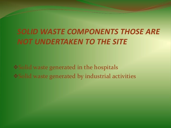 SOLID WASTE MANAGEMENT PROJECT