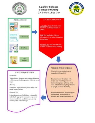 Lipa City Colleges
College of Nursing
G.A Solis St., Lipa City
 