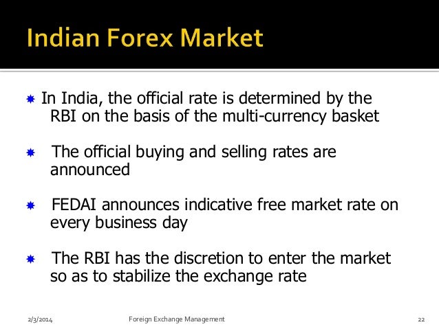 authorised dealers in foreign exchange market