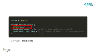 フィールド・型指定が可能
 