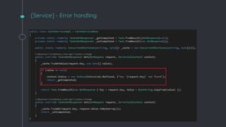 [Service] - Error handling
 