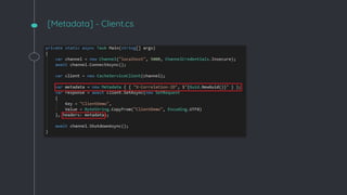 [Metadata] - Client.cs
 