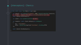 [Interceptors] - Client.cs
 