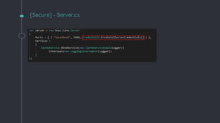 [Secure] - Server.cs
 