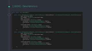 [JSON] - Descriptors.cs
 