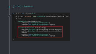 [JSON] - Server.cs
 