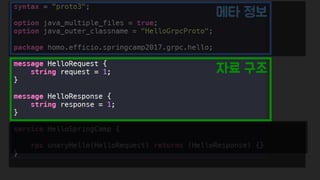 Spring Camp 2017 - gㅏ벼운 RPC, gRPC