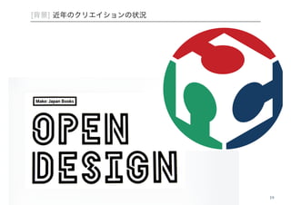 [背景] 近年のクリエイションの状況 
19 
 