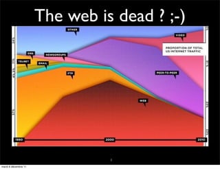 The web is dead ? ;-)




                                8
mardi 6 décembre 11
 
