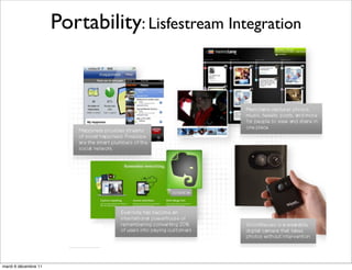 Portability: Lisfestream Integration




mardi 6 décembre 11
 
