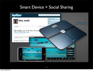Smart Device + Social Sharing




                                    56
mardi 6 décembre 11
 