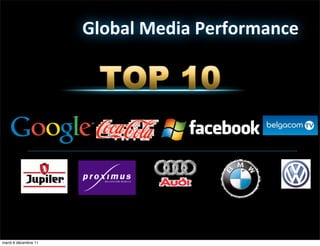 Global	
  Media	
  Performance




mardi 6 décembre 11
 