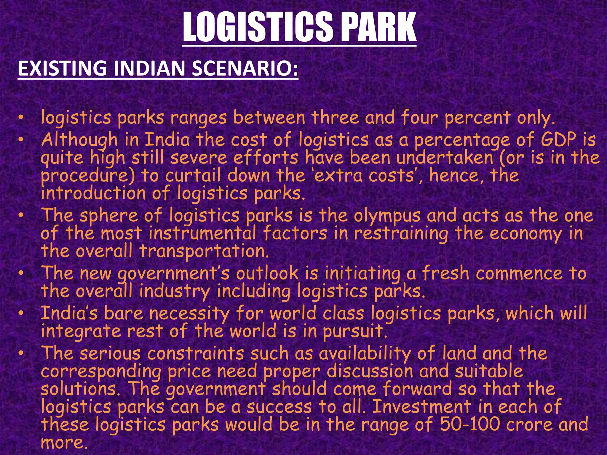 Planning principles of Bus Terminals and Logistics Parks | PPTX | Rail ...