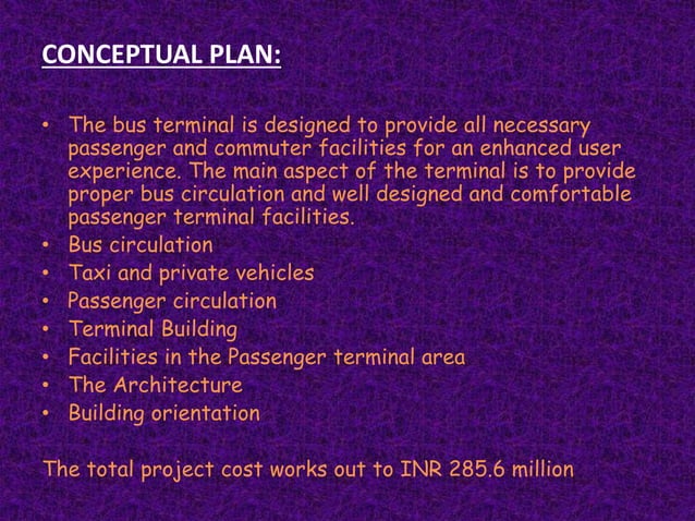 Planning principles of Bus Terminals and Logistics Parks | PPTX | Rail ...