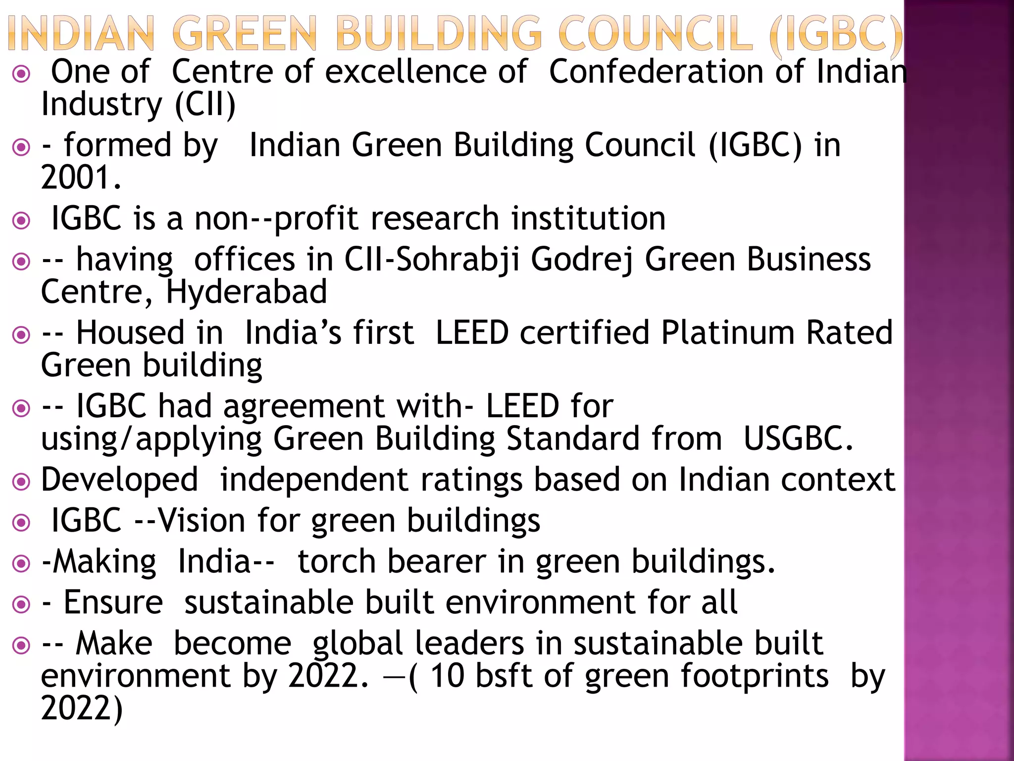 Photo inspiration: Visual Reference: Grren Buildingsrating Systems In India Pptx