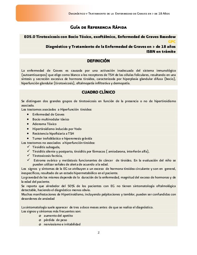 Guia de practica clinica rapida enfermedad graves hipertiroidismo