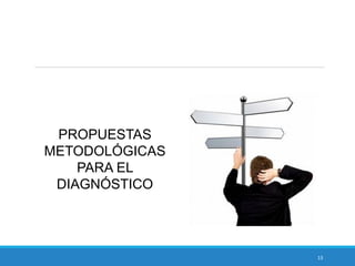 13
PROPUESTAS
METODOLÓGICAS
PARA EL
DIAGNÓSTICO
 