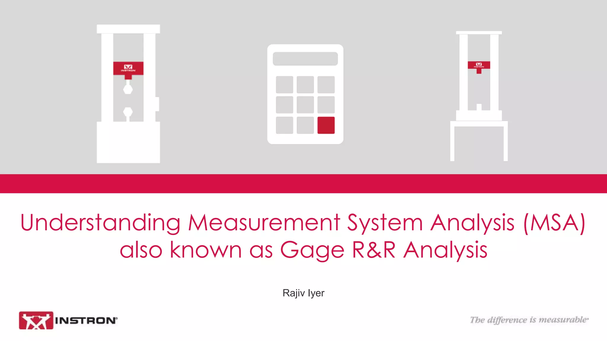 Understanding Gage R&R Analysis PPT