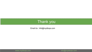 Email Us : Info@mydbops.com
Thank you
 