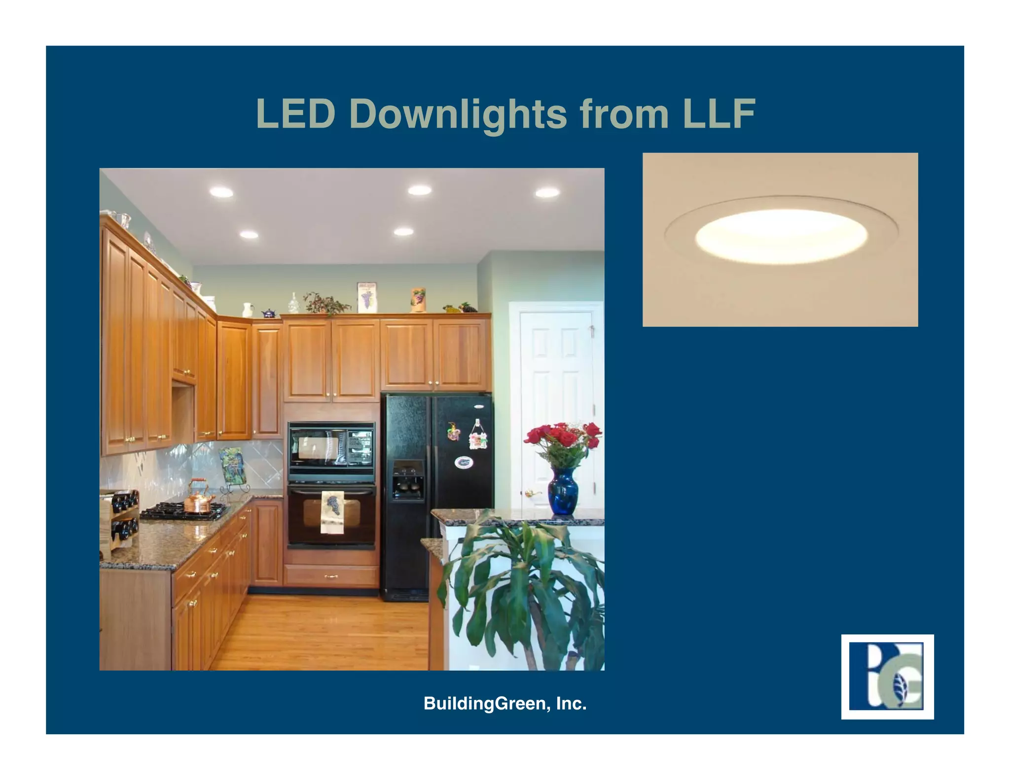 LED Downlights from LLF




       BuildingGreen, Inc.
 