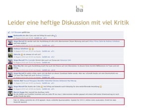 Leider eine heftige Diskussion mit viel Kritik

 