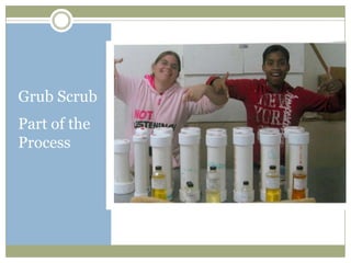 Grub Scrub
Part of the
Process
 