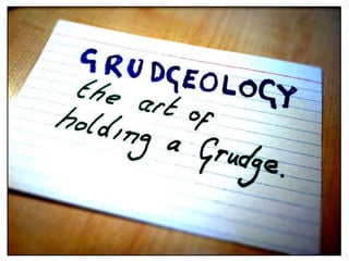 Grudgeology - The Art of Holding A Grudge