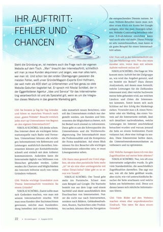 Ihr Auftritt: Fehler und Chancen - Gründermagazin 02-09