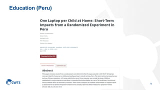 Education (Peru)
13
 