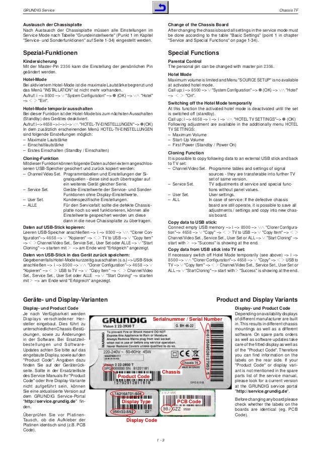 Grundig Manuals Downloads