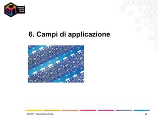 6. Campi di applicazione




© 2011 - Swiss Nano-Cube    26
 