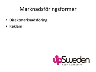 Marknadsföringsformer Direktmarknadsföring Reklam  