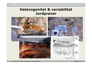 Heterogenitet & variabilitetHeterogenitet & variabilitet
Jordprøver
rkj@geus.dk
Gravesen et al SMP 2000
VE GEUS
 