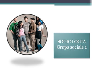 SOCIOLOGIA
Grups socials 1
 