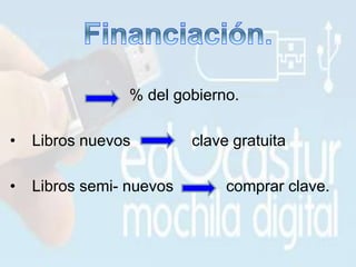 % del gobierno.
• Libros nuevos clave gratuita
• Libros semi- nuevos comprar clave.
 