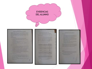 EVIDENCIAS
DEL ALUMNO
 